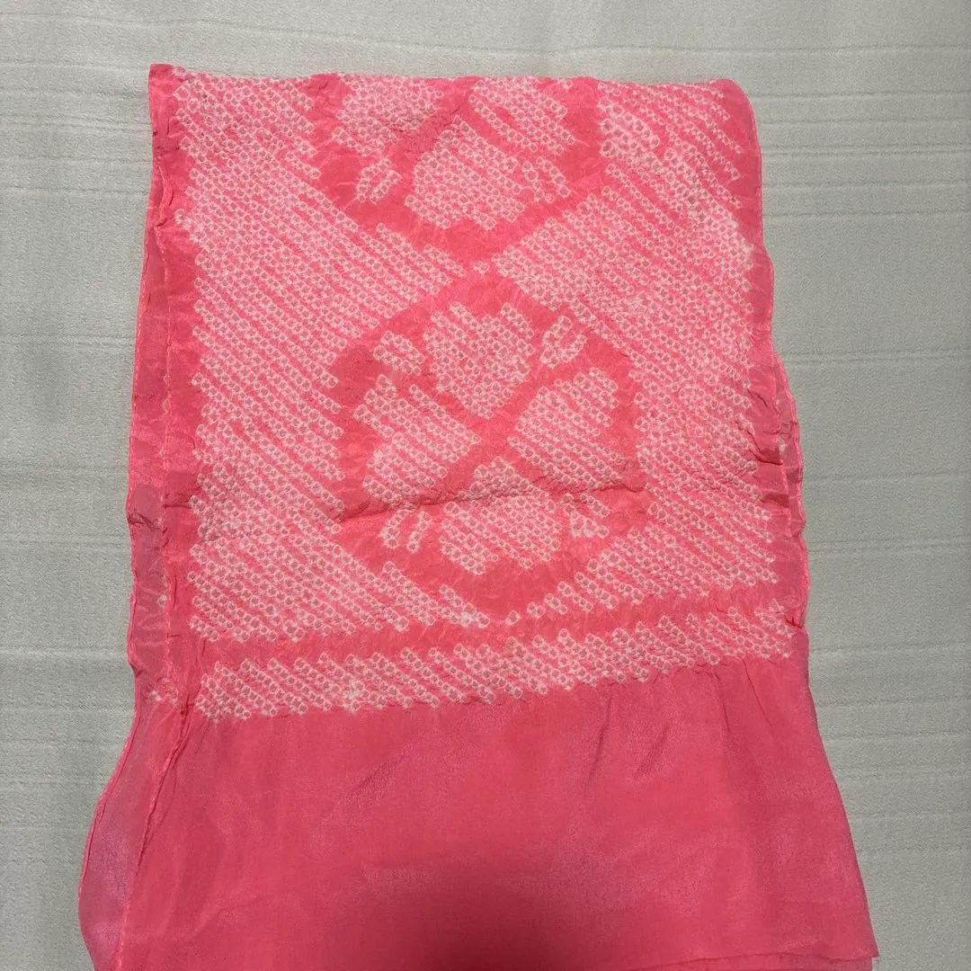Thumbnail of Shibori Obiage (sash tie) - Showa Retro - Salmon Pink