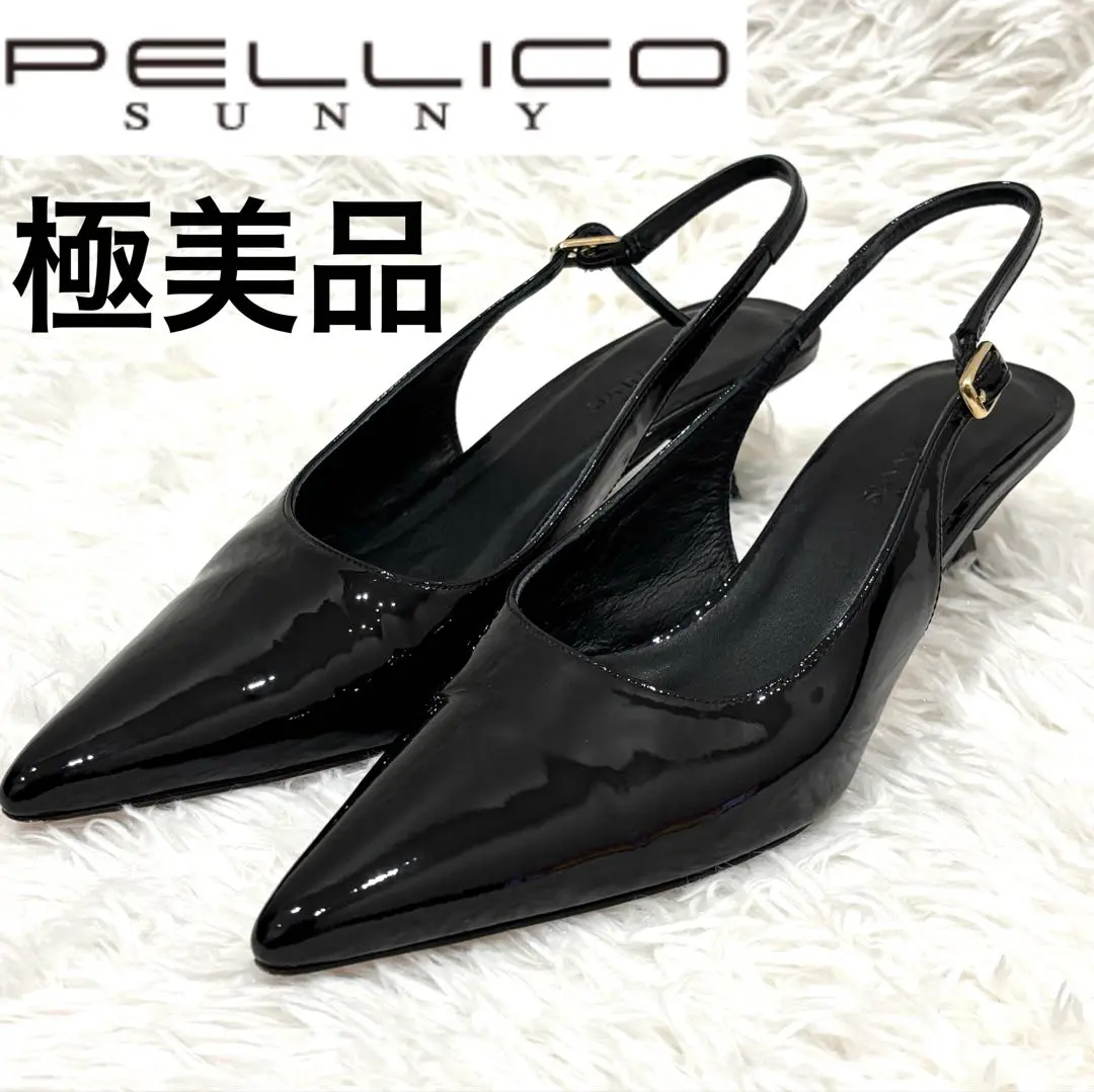 【ほぼ未使用】SUNNY PELLICO のミュール ペリーコ サニー PELLICO SUNNY PF20-0043 メッシュポインテッド