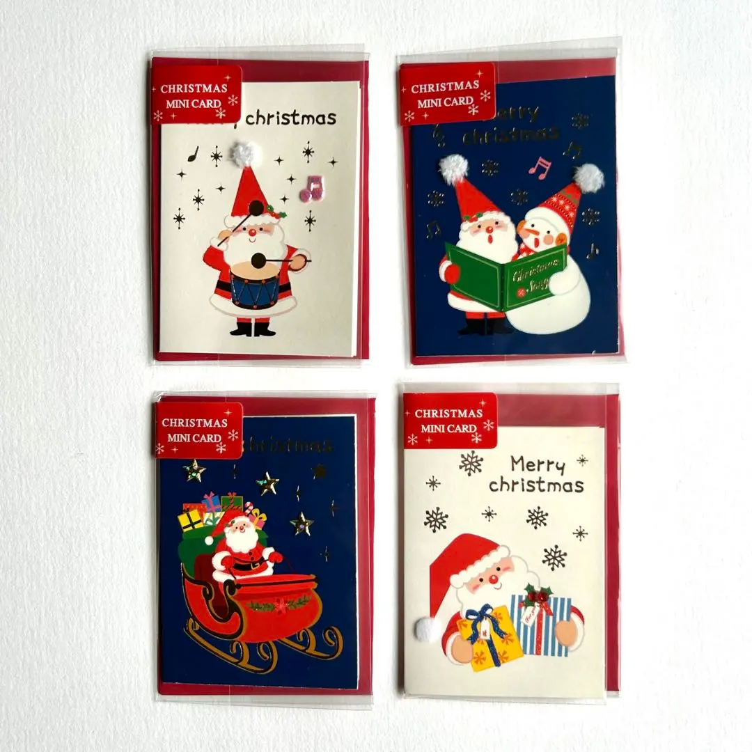 Thumbnail of Santa's Mini Christmas Card Set - Set of 4