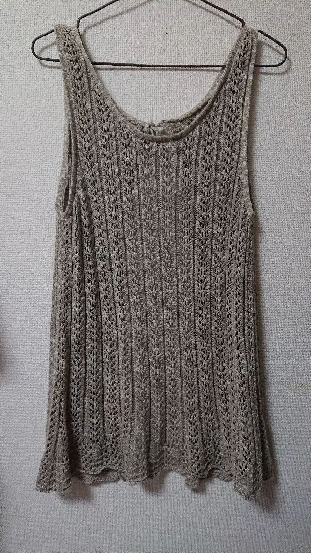 Thumbnail of ☆ Samansa Mos2 ☆ Lace Knit Vest - Can be worn front or back, 2-way