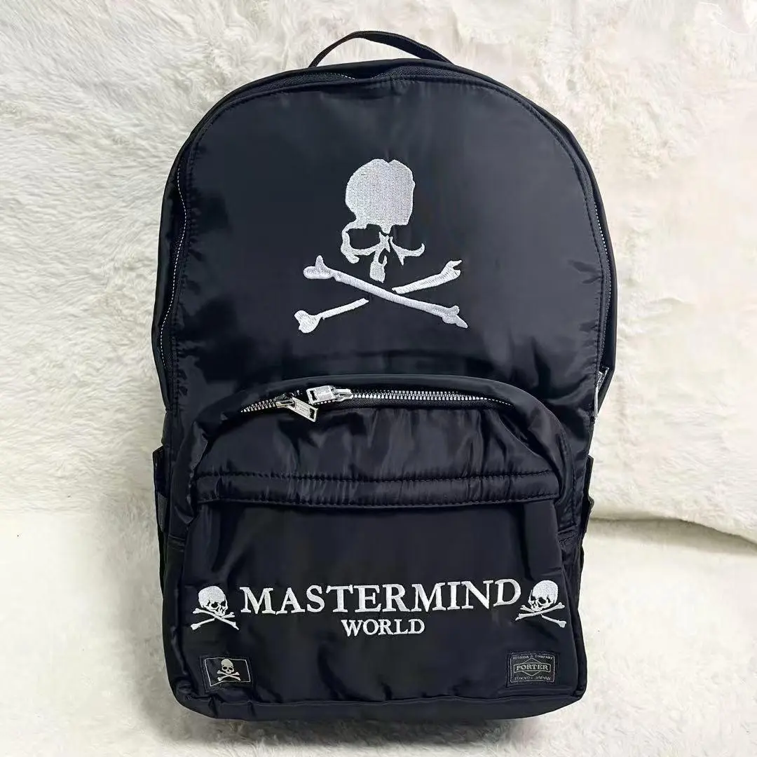 【未使用級】MASTERMIND ポーターコラボ　リュック　限定　スカル　黒 未使用級】MASTERMIND ポーターコラボ リュック 限定 スカル 黒