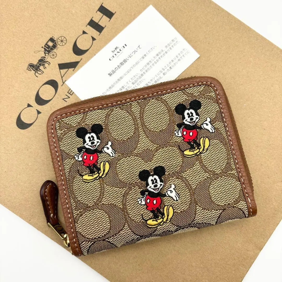 Thumbnail of DISNEY X COACH Small Zip Around Wallet