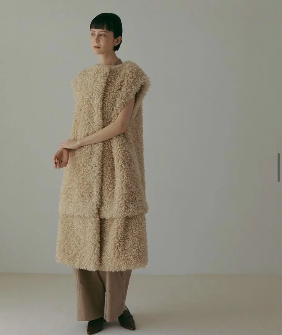 【美品】THINK FUR ロングベスト(ジレ) 2025年最新】think fur ジレの人気アイテム - メルカリ