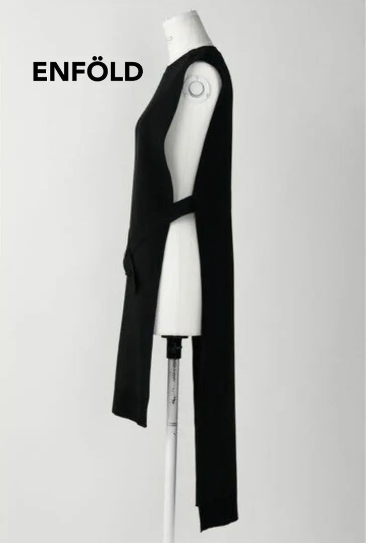 ENFOLD エンフォルド　アシンメトリーニットベスト ENFOLD(エンフォルド) / 19AW/アシンメトリーアランニットベスト