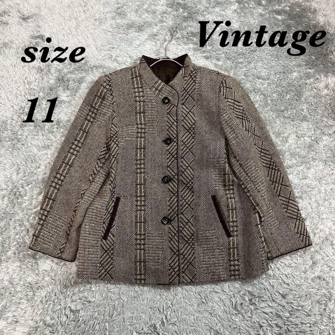 Thumbnail of Vintage (11) Band Collar Jacket with Shoulder Pads, Made in Japan