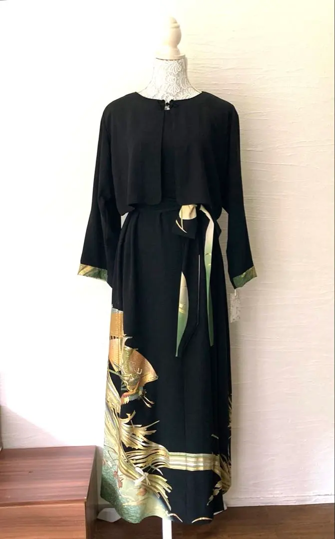 黑留袖改製 禮服洋裝等3件套裝 的縮圖