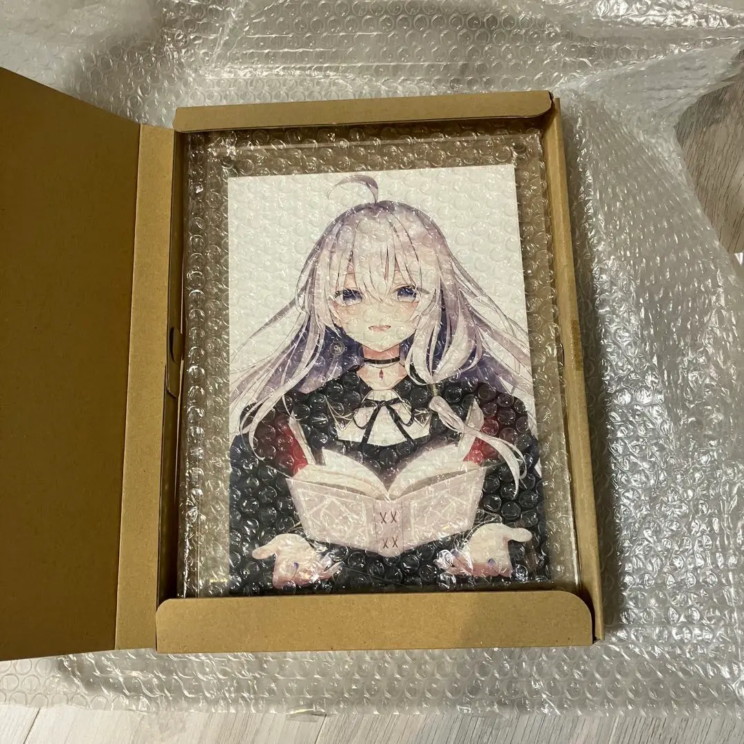 4164] あずーる 直筆サイン入りカラー複製イラスト「魔女の旅々」