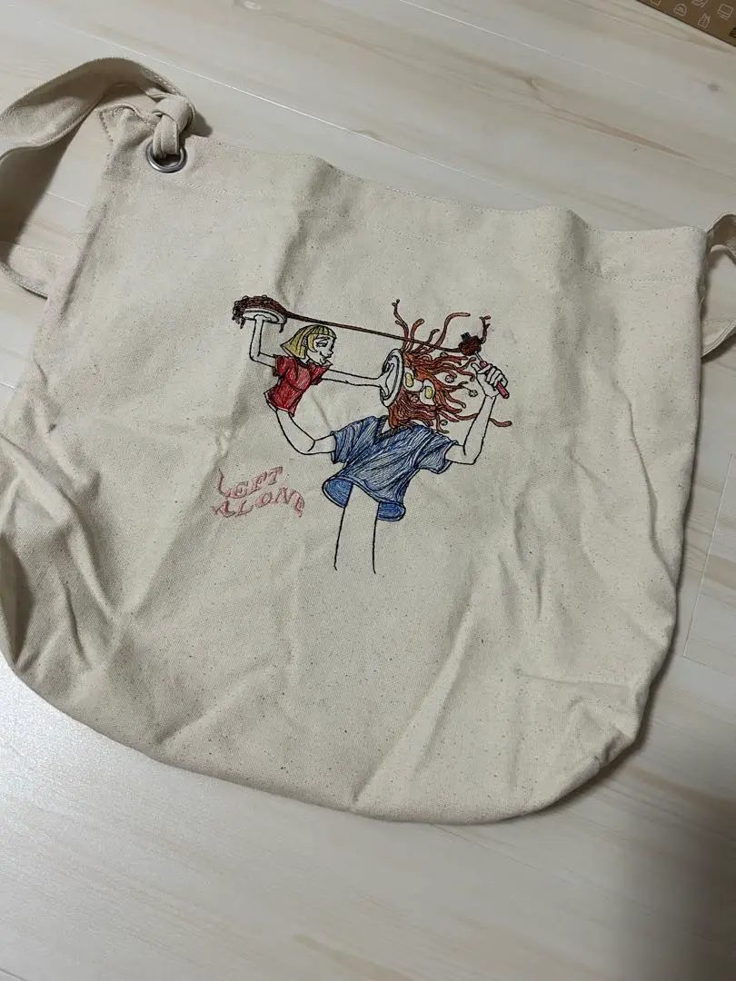 【*新品未使用*】◆LEFT ALONE◆ レフトアローン トートバッグ 刺繍 left alone トートバック - メルカリ