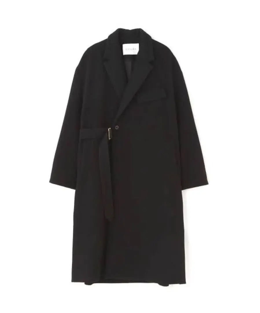 【美品】CULLNI タイロッケンコート トレンチコート ネイビー 美品】CULLNI タイロッケンコート トレンチコート ネイビー