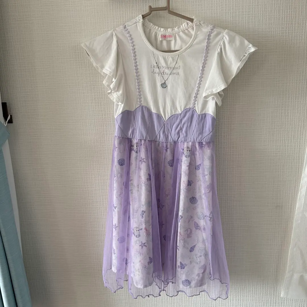 Thumbnail of Little Mermaid Short Sleeve Dress, Lavender