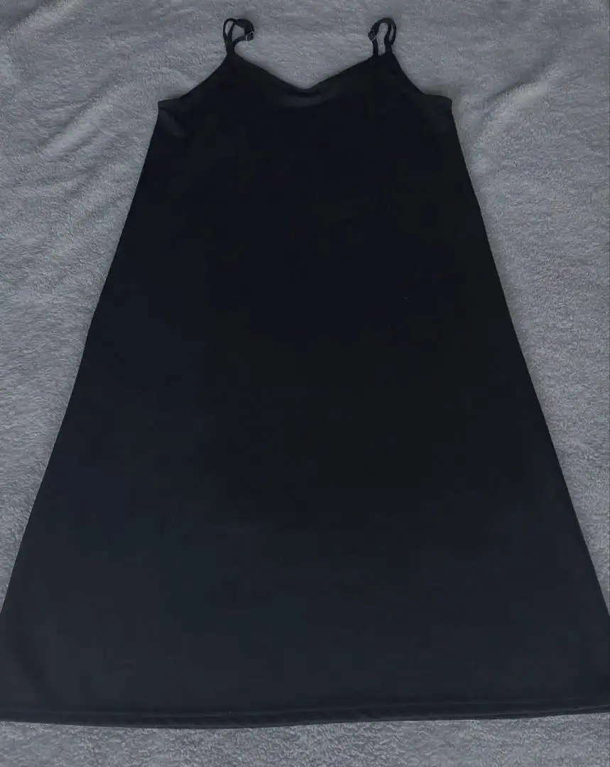 Thumbnail of Camisole dress, wearable year-round, jet black, adjustable length