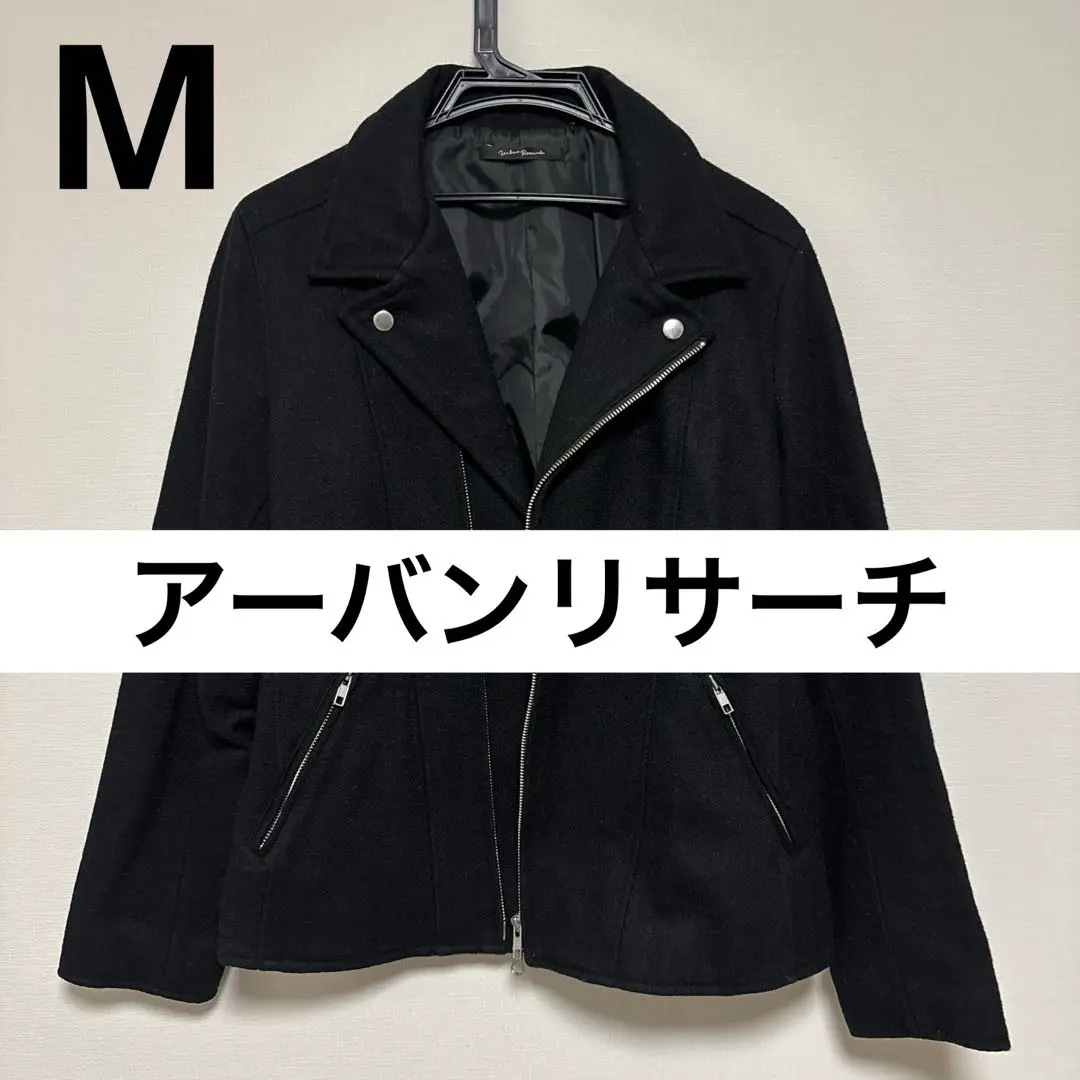 【美品】アーバンリサーチ　ダブルライダース　羊革　ブラック　バイカー　Lサイズ 美品】アーバンリサーチ ダブルライダース サイクロンモデル 羊