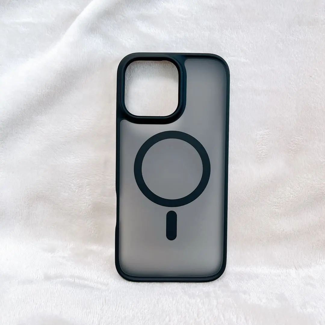 Thumbnail of iPhone 16 Pro Max Case, Magsafe Compatible, Semi-Transparent Black