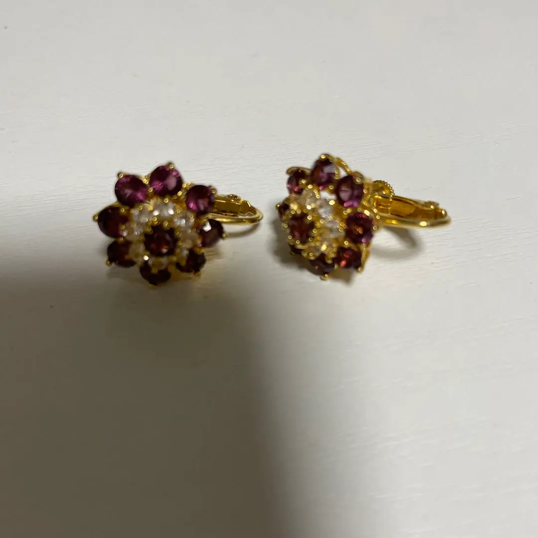 Thumbnail of Flower motif earrings, Hanae Mori?