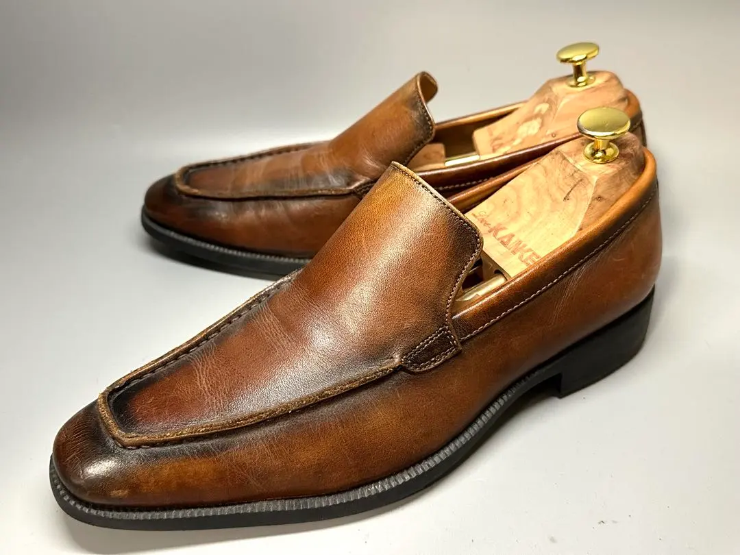 Thumbnail of Hawkins Premium 25.5cm Men's Slip-on Brown Leather Shoes