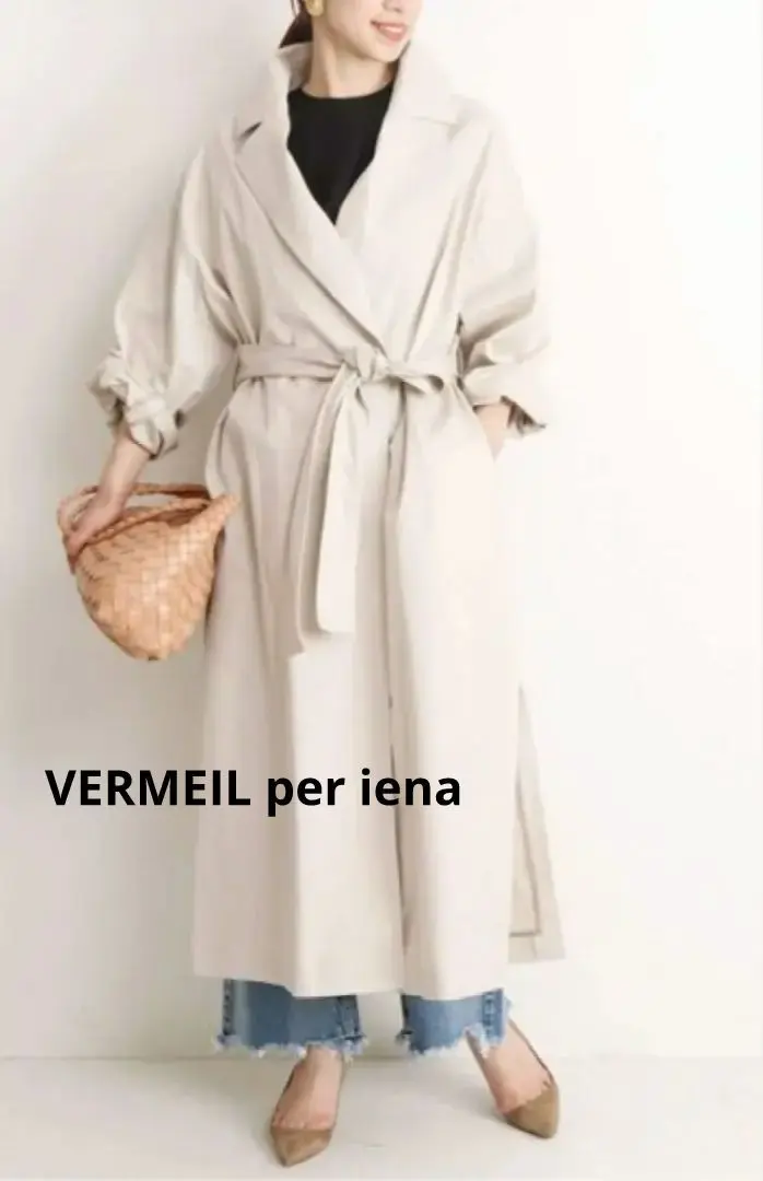 美品♡VERMEIL par iena サイドスリットコート ブラウン　38 2025年最新】VERMEIL par iena ヴェルメイユパーイエナ サイド
