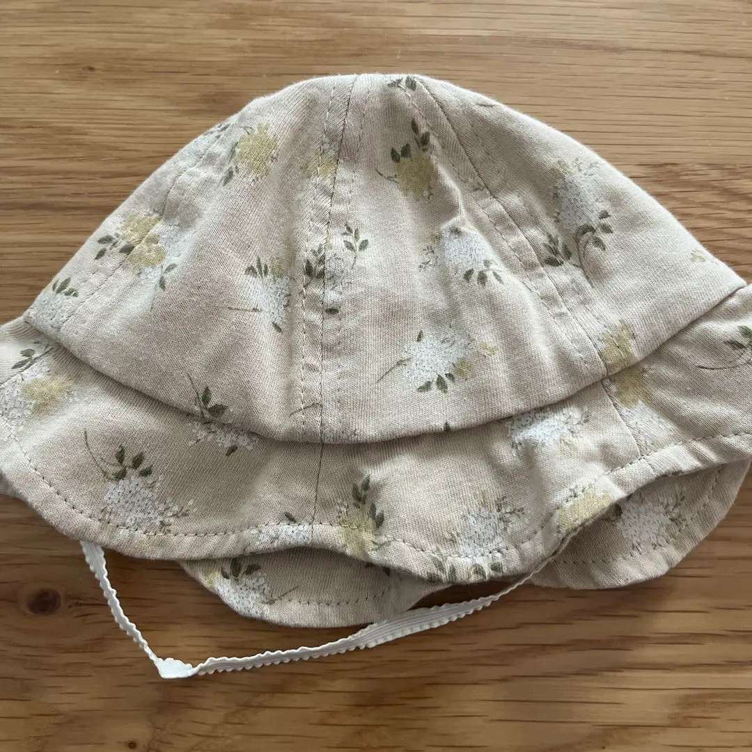 Thumbnail of Baby hat 44cm floral beige girl's hat