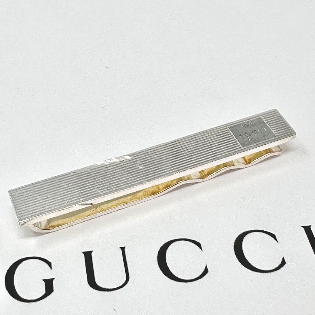【希少】グッチ Gロゴ シルバー 925 ネクタイピン 2025年最新】GUCCI カラー：シルバー系 ネクタイピンの人気