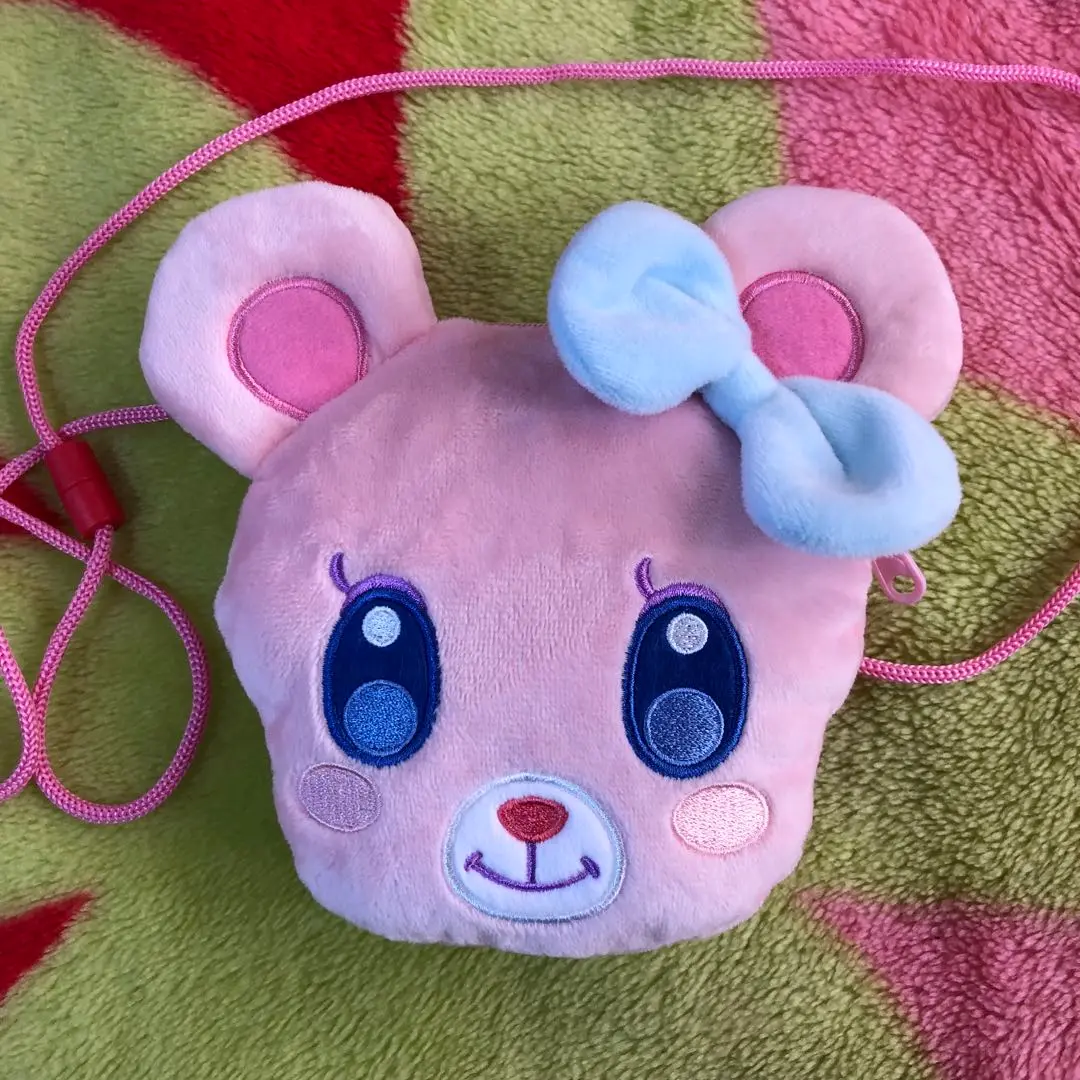 アイカツ！でっかいころりん顔型クッション エンジェリーベア ぬいぐるみ タグ付き アイカツ！でっかいころりん顔型クッション エンジェリーベア