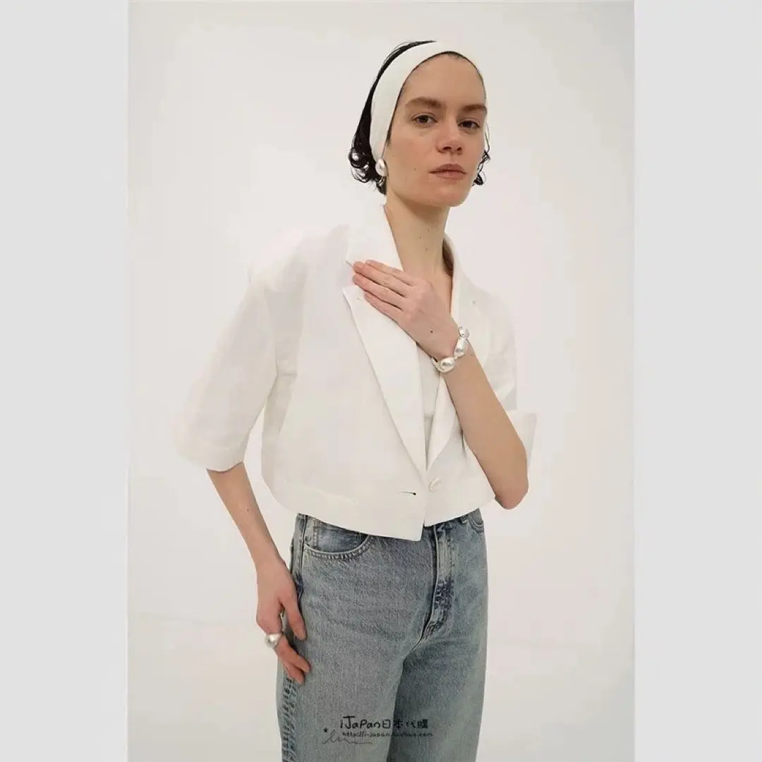 DAD CROPPED TAILORED JACKET（テーラードジャケット）｜CLANE