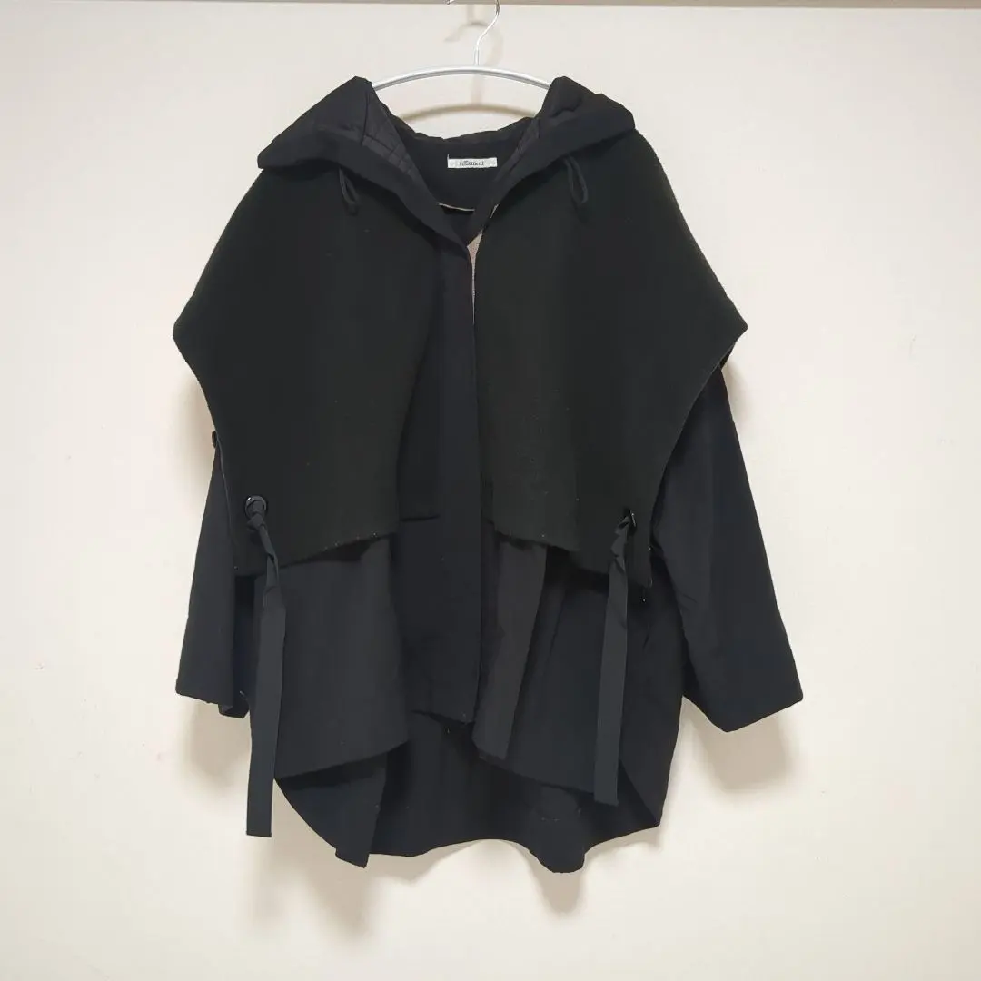 Thumbnail of Hooded casual poncho jacket
