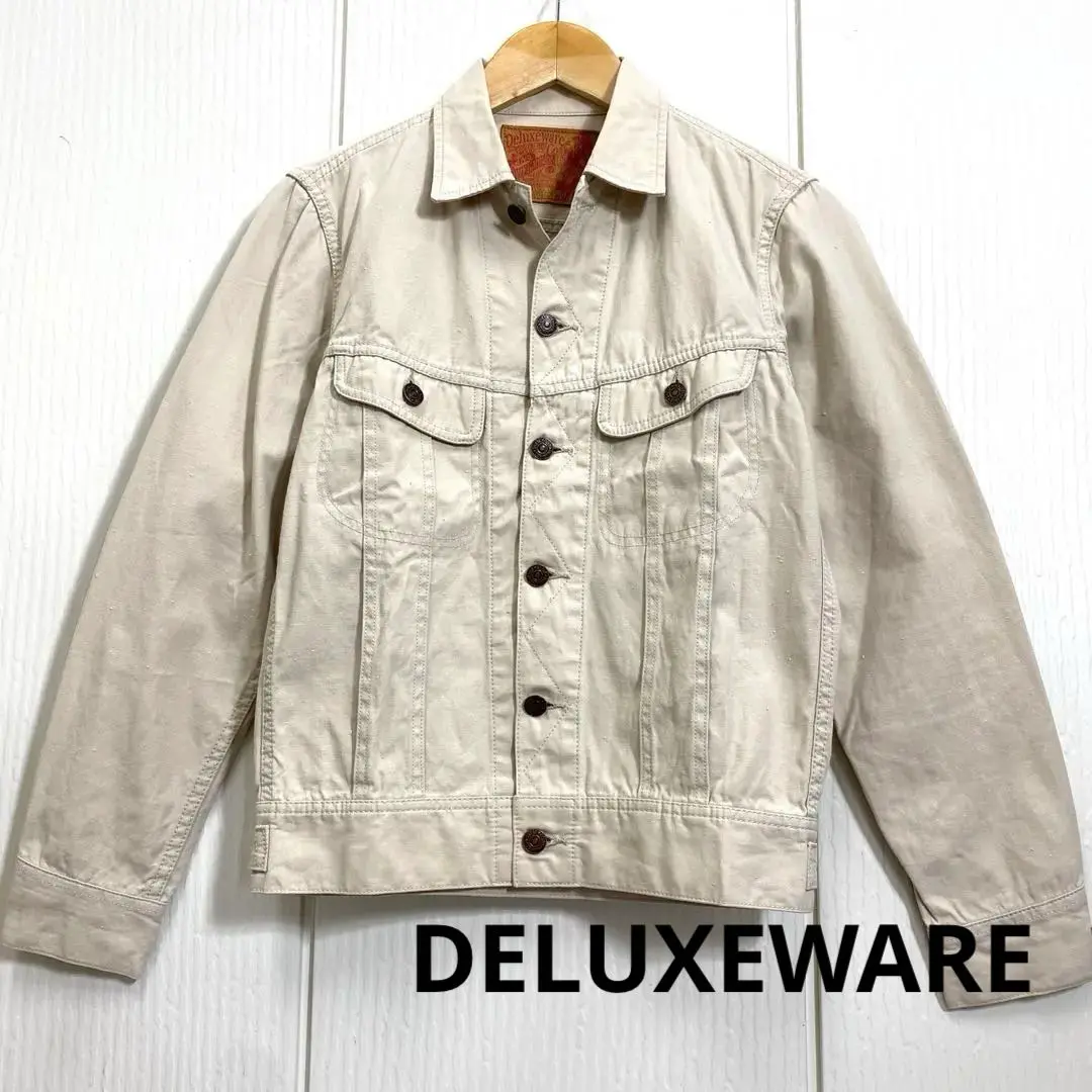 DELUXEWARE ストライプデニムジャケット Lサイズ DELUXEWARE ストライプデニムジャケット Lサイズ - メルカリ