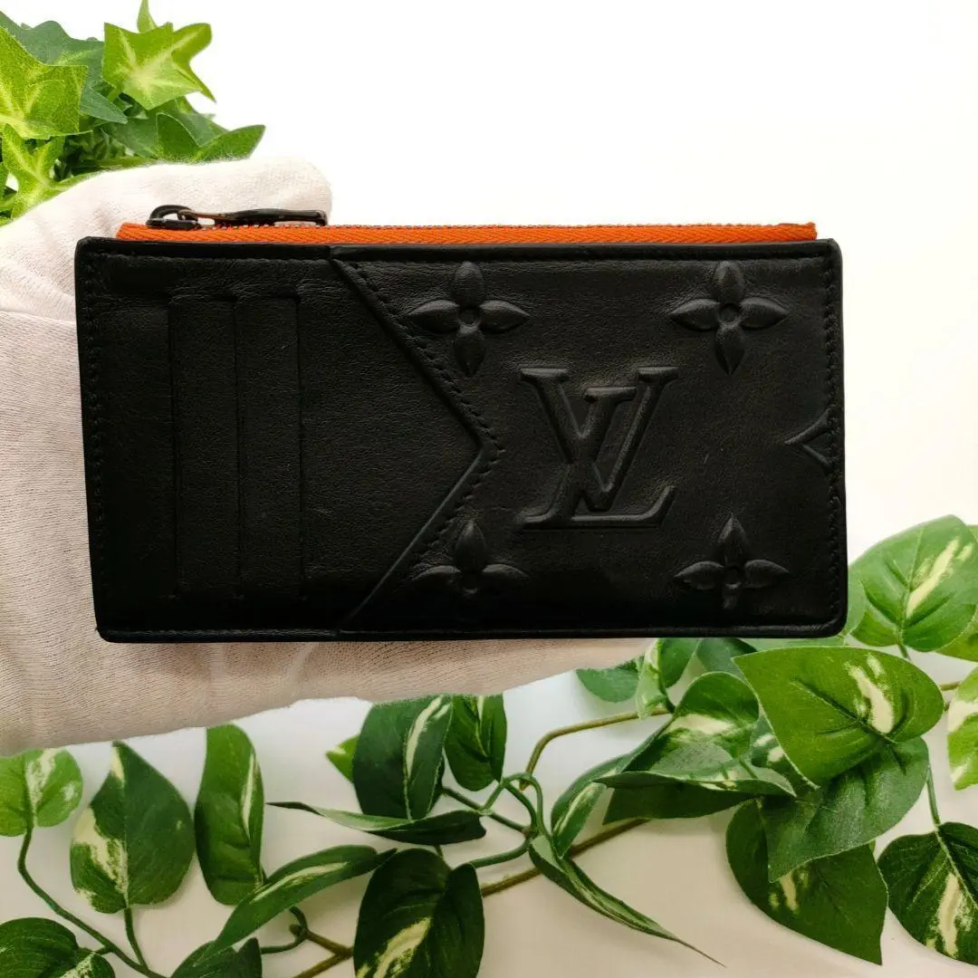 【より快適な生活を】LOUIS VUITTON★フラグメントケース ルイヴィトン フラグメントケース モノグラム エンボス 黒