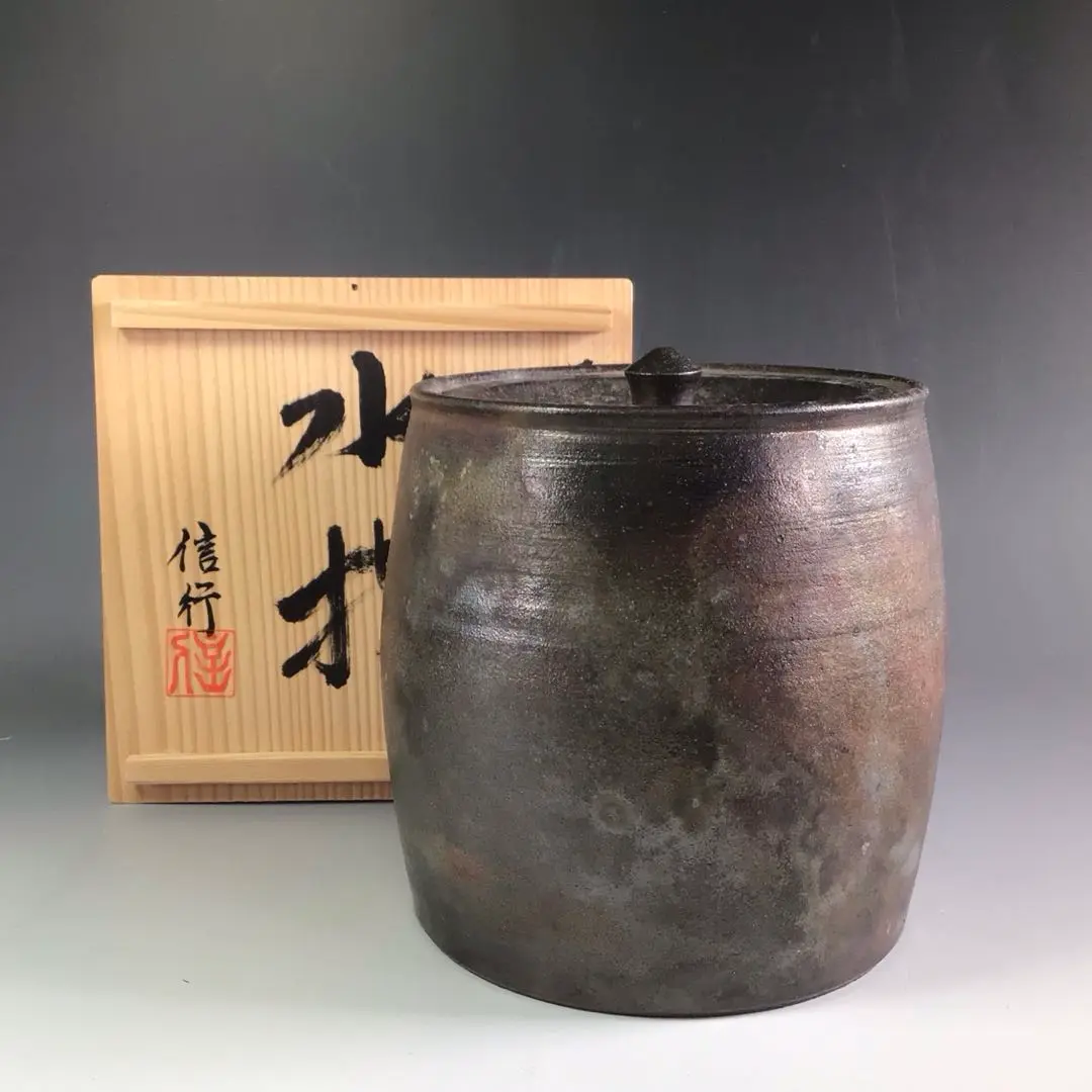 Ｒ７１２　水指　『丹波立杭焼』『市野信行造』『一重口水指』　共箱　茶道具 2025年最新】丹波 信行の人気アイテム - メルカリ