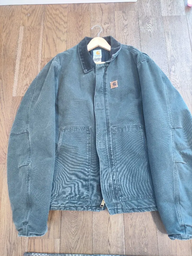 Vintage Carhartt J22 MOS Arctic Jacket Moss Green Quilted