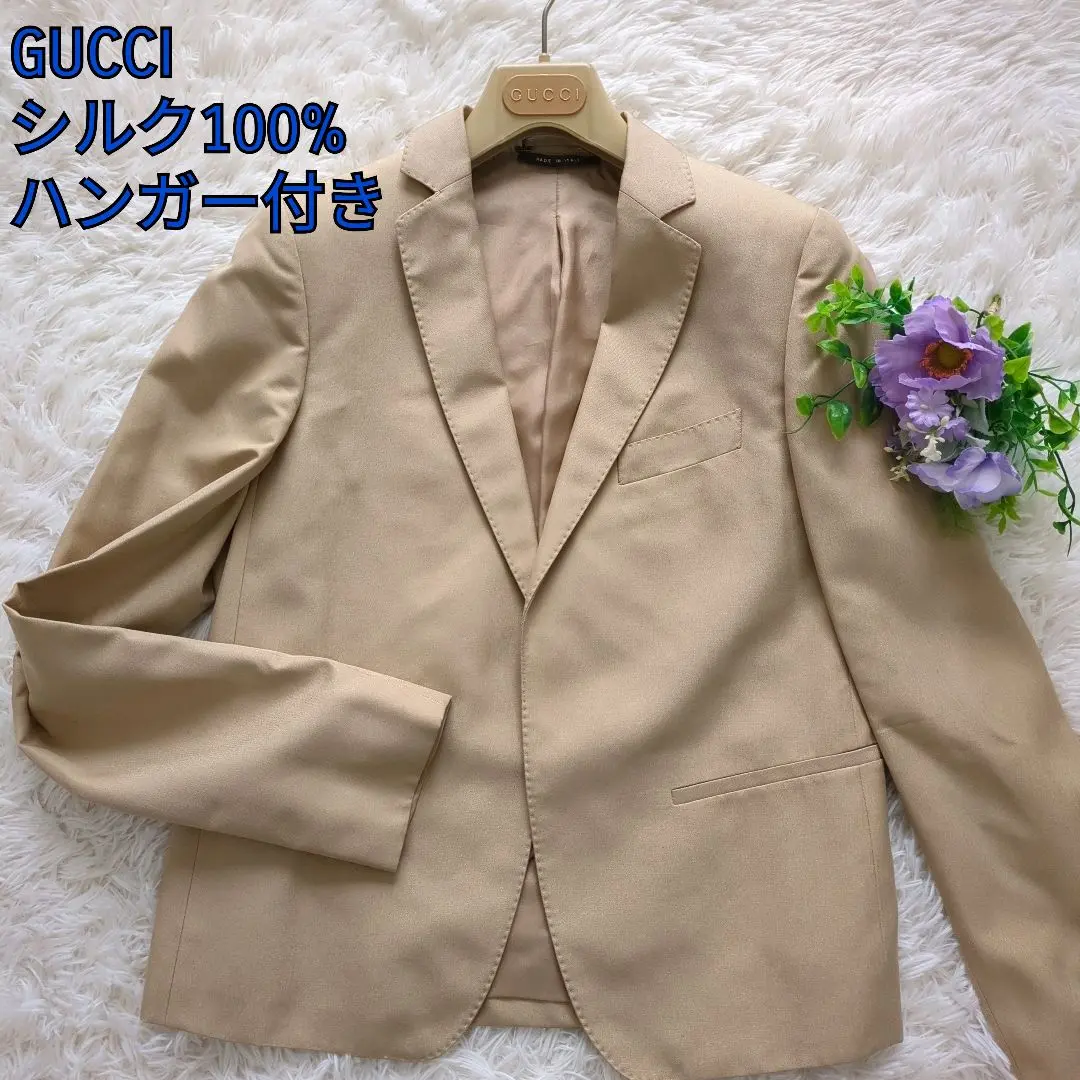 GUCCI グッチ テーラード ジャケット アイボリー ベージュ 38 M 2025年最新】GUCCI テーラードジャケットの人気アイテム - メルカリ