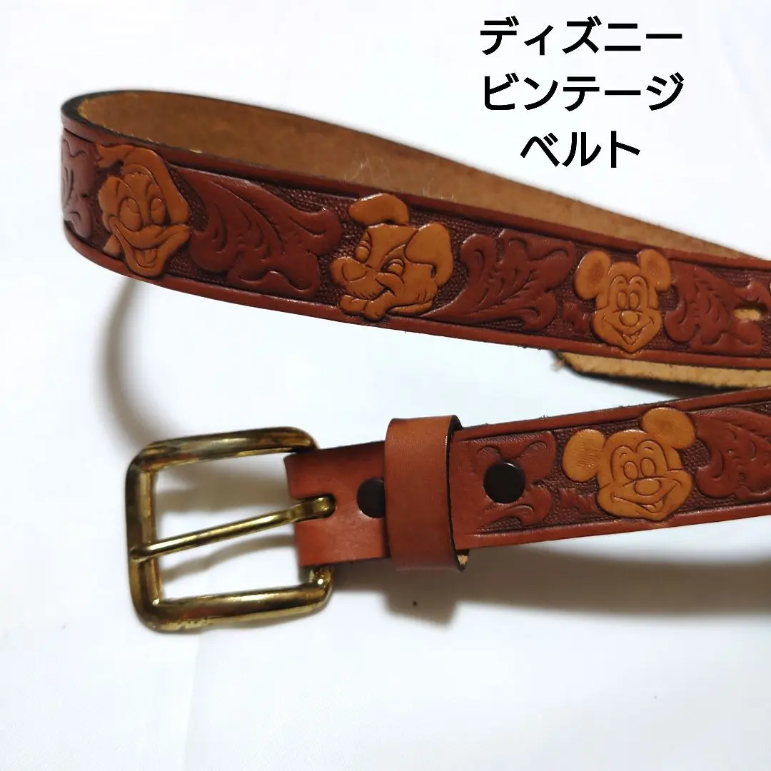 【超激レア】【Disney】ミッキーマウス　バックル　ベルト　ディズニー 2025年最新】Disney レディース ベルトの人気アイテム - メルカリ