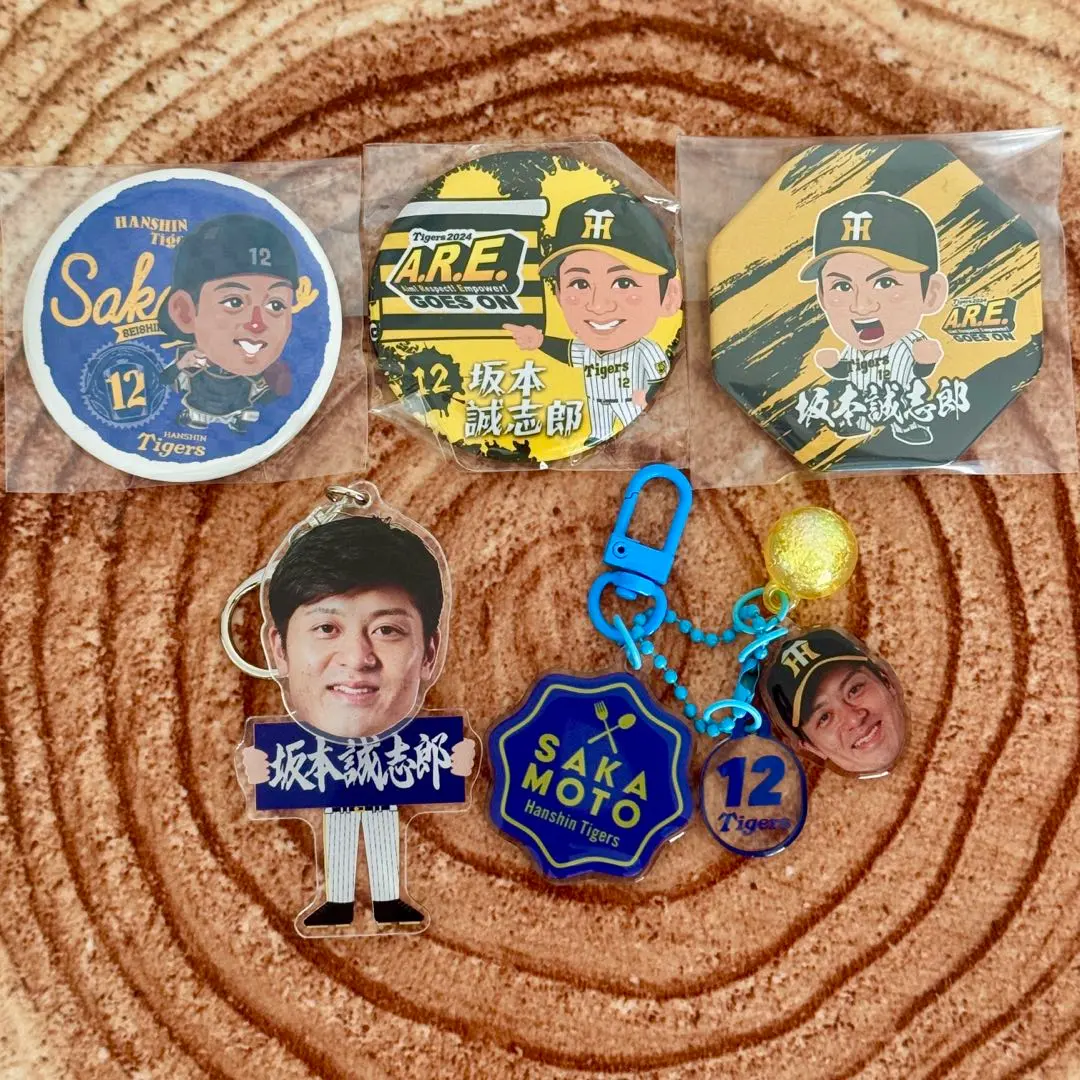 阪神虎 坂本誠志郎 秘密 徽章 鑰匙圈 的縮圖