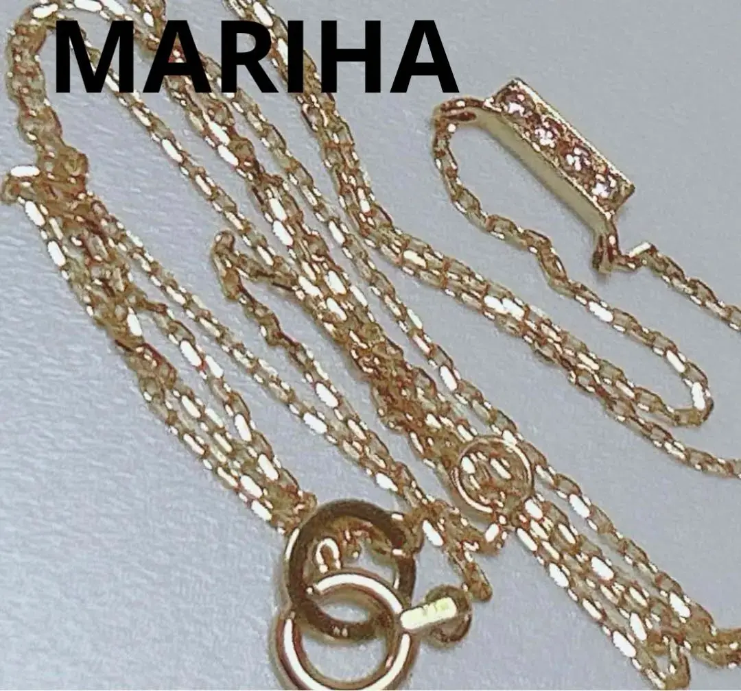 スクエアパヴェ マリハダイヤモンドネックレス ゴールド14Kコーティング 2025年最新】MARIHA 装飾：ダイヤモンド ネックレスの人気