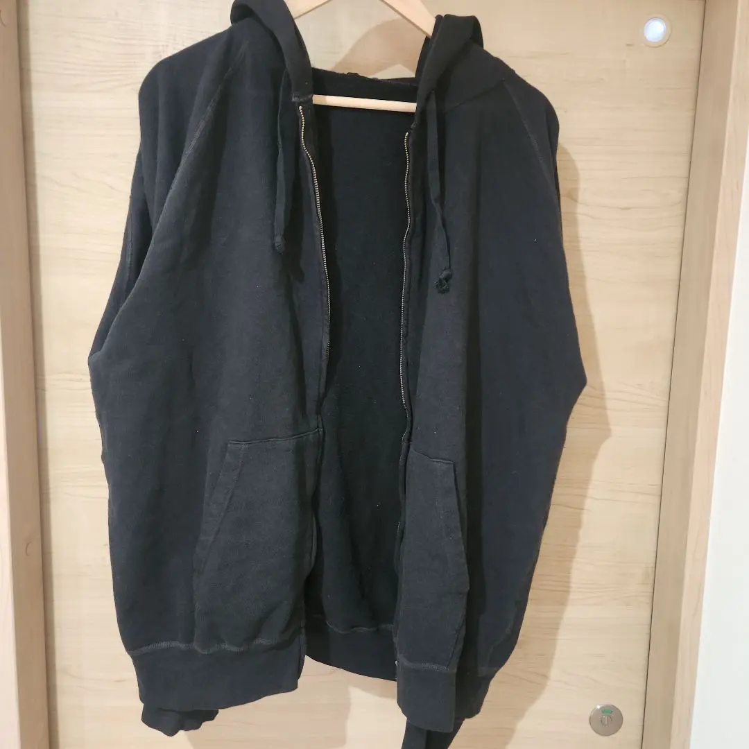 24SS COMOLI 製品染 裏毛 ジップパーカ 2 INK BLACK COMOLI 製品染 裏毛 ジップパーカ | Less Higashikawa