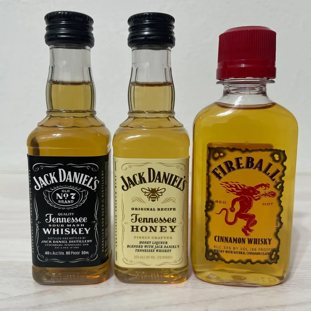 ジャックダニエル マスターディスティラー他 ミニチュアボトル 3本セット JACK DANIEL'S ジャックダニエル MASTER DISTILLER マスター