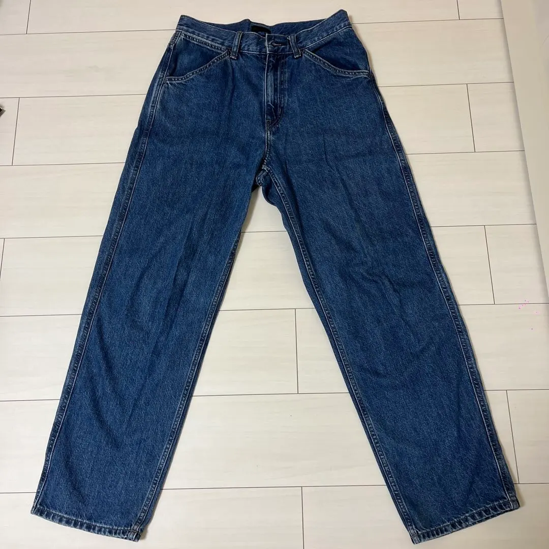 Thumbnail of Uniqlo Wide Fit Jeans, 28 inch, 100% Cotton, Blue