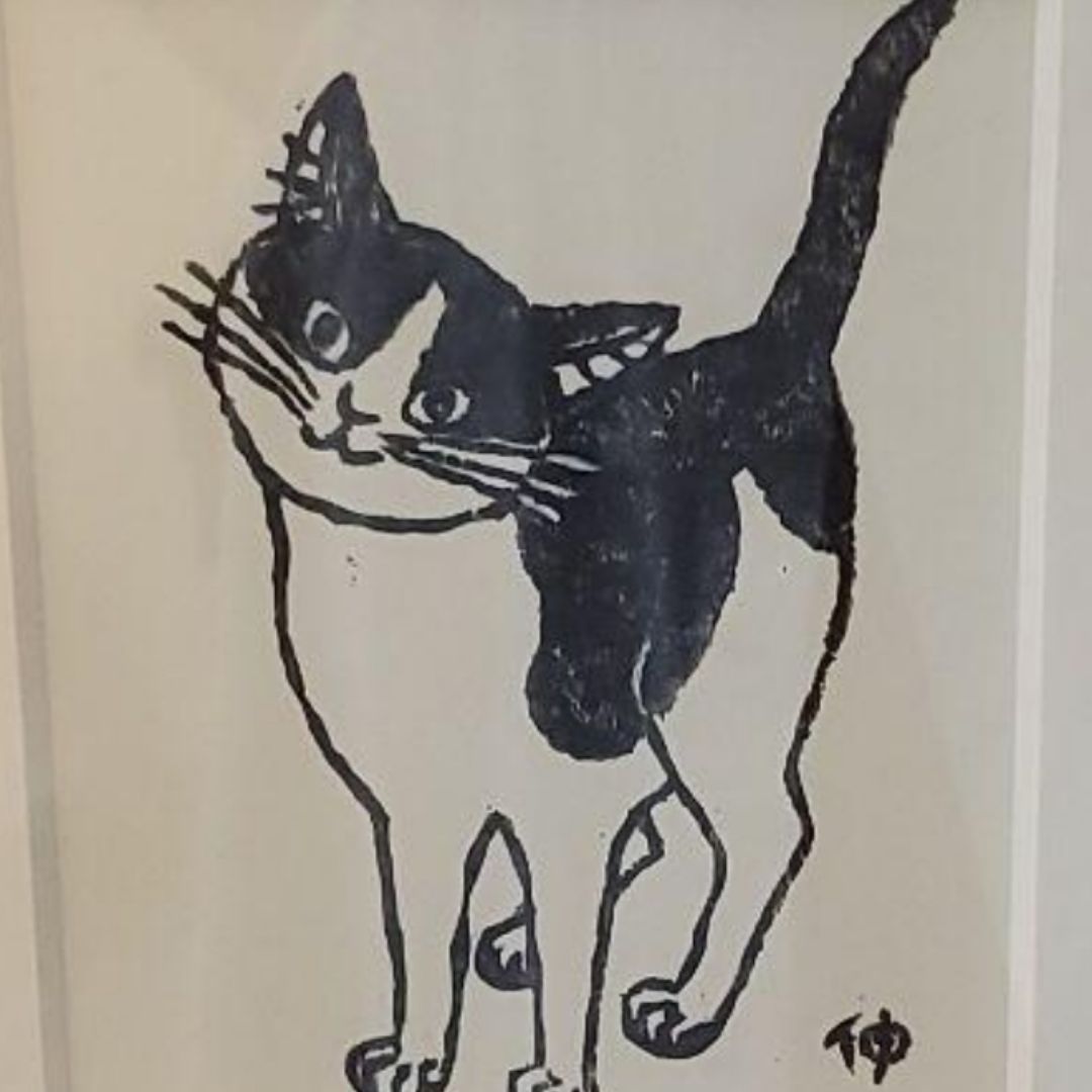 猫 油絵107 - メルカリ