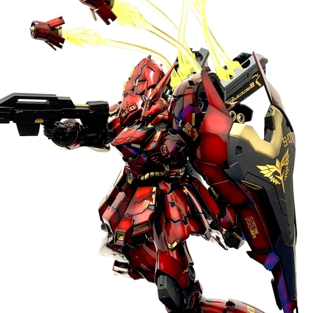 RGサザビー (ファンネルエフェクト付き)全塗装済み完成品 - メルカリ 