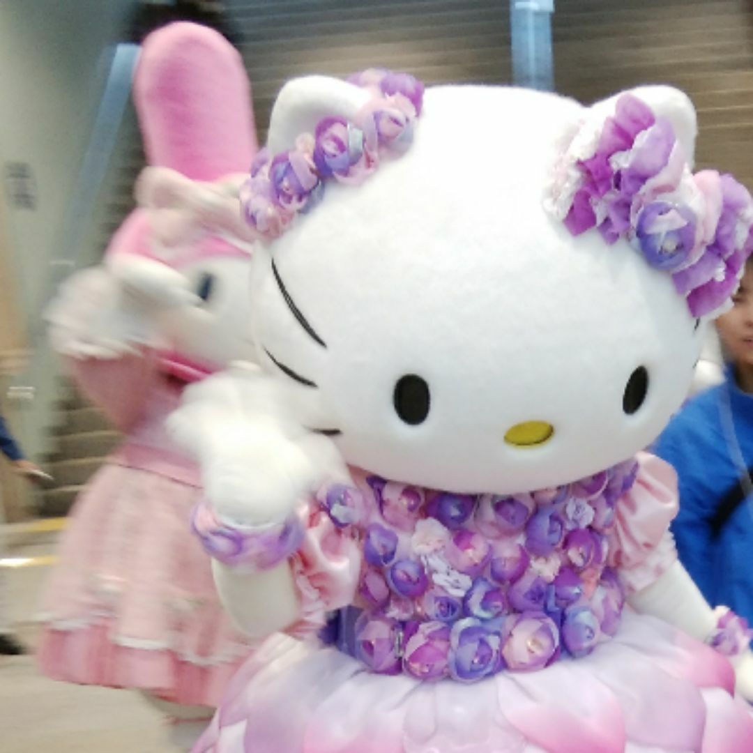 7歳 120cm パープル薔薇オフショルダードレス I 