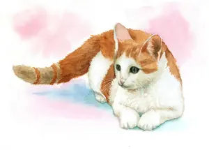 Winnieさま専用（原画）夏の日向【SMサイズ／水彩画／#2491】 Winnieさま専用（原画）夏の日向【SMサイズ／水彩画／#2491】