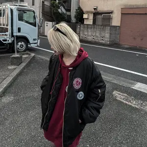 masu ライダース ブルゾンゴートレザー サイズ46 - メルカリ