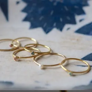 シルバー ローズクォーツ 涙型 リング11号ete agete 好きに - メルカリ