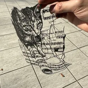 K*様 レゼ ファンアート 切り絵 - メルカリ