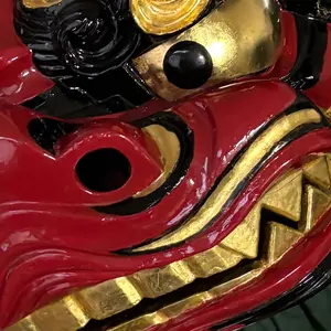 木彫り ひょっとこ 空吹き 神楽面 狂言面 能面 祭り 在名 - メルカリ