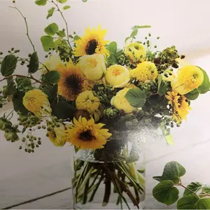 4791【新品タグ付き】45R スビン天竺カシュクール カーディガン グレー