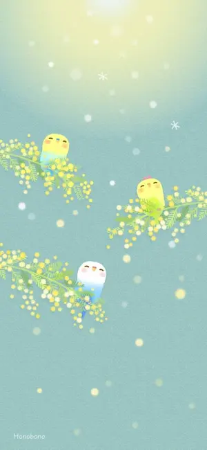 みみ水彩画 勿忘草と小鳥たち　値段は※900円です みみ様専用水彩画 勿忘草と小鳥たち 値段は※900円です - メルカリ