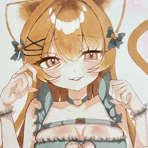一点物】オリジナル 猫耳 メイド猫 女の子 コピックイラスト - メルカリ