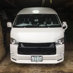 ハイエース8型ダークプライムS 新車外しカラ割り塗装済み！LED純正