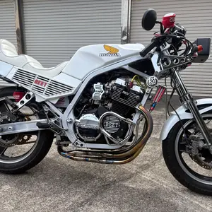 CBR400F タックロールシート白 外装 川口 大川 純正ベース 三段シート