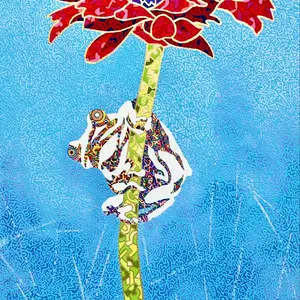 原画 蛙 画 絵画 アクリル画 現代アート 細密画 手描き 一点物
